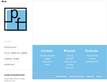 Tablet Screenshot of pile-fabrics.com